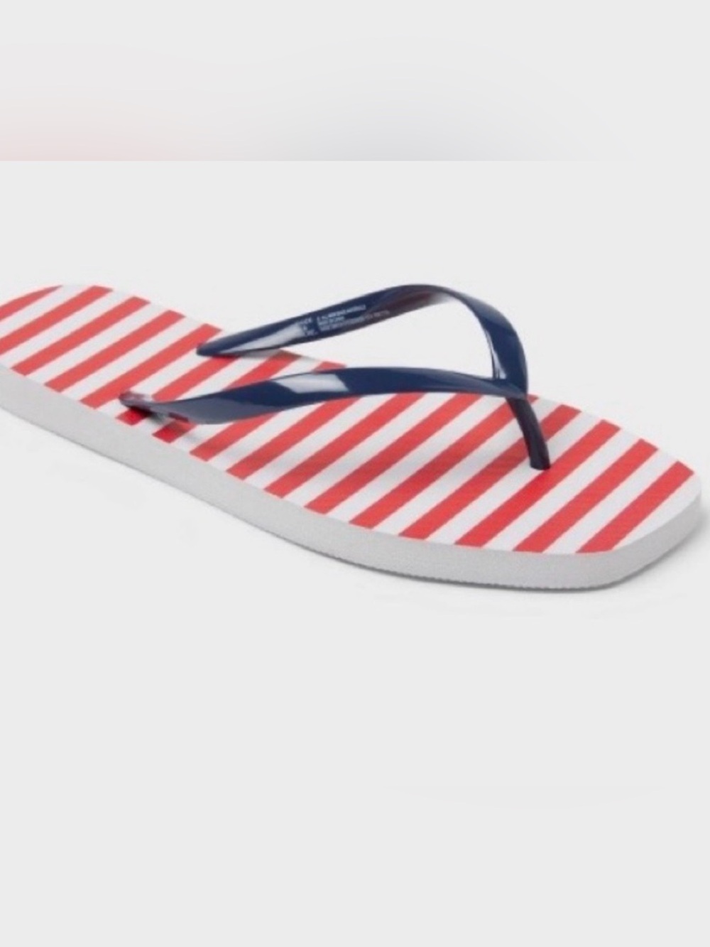 Women's Americana Palmer Square Toe Thong Flip Flops - Shade & Shore Size 11 new